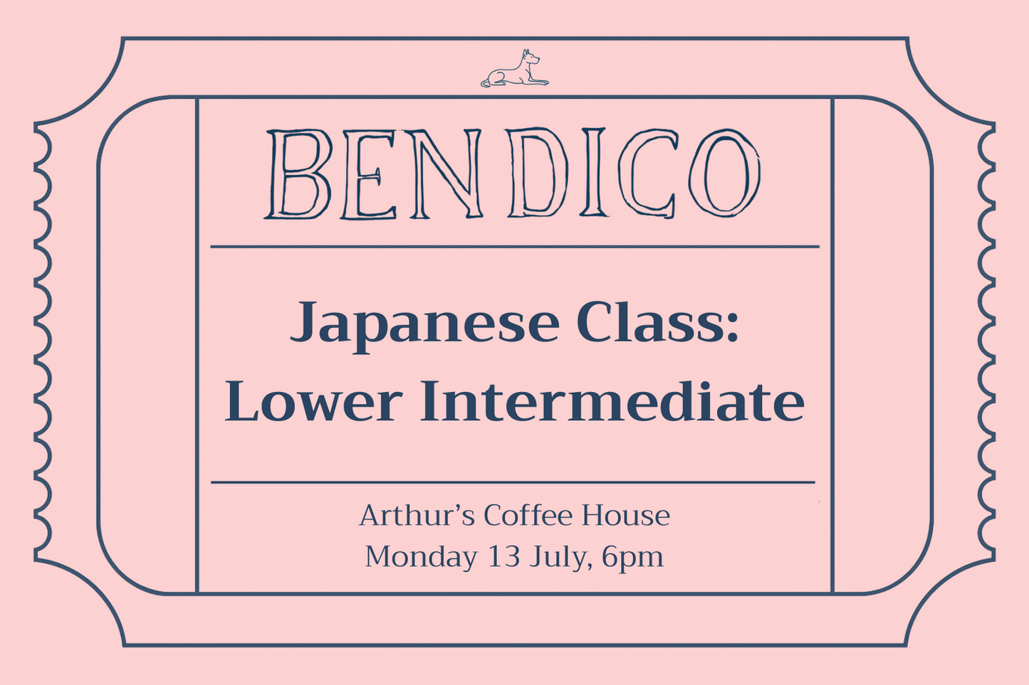 Japanese Class: Lower Intermediate (13 July)