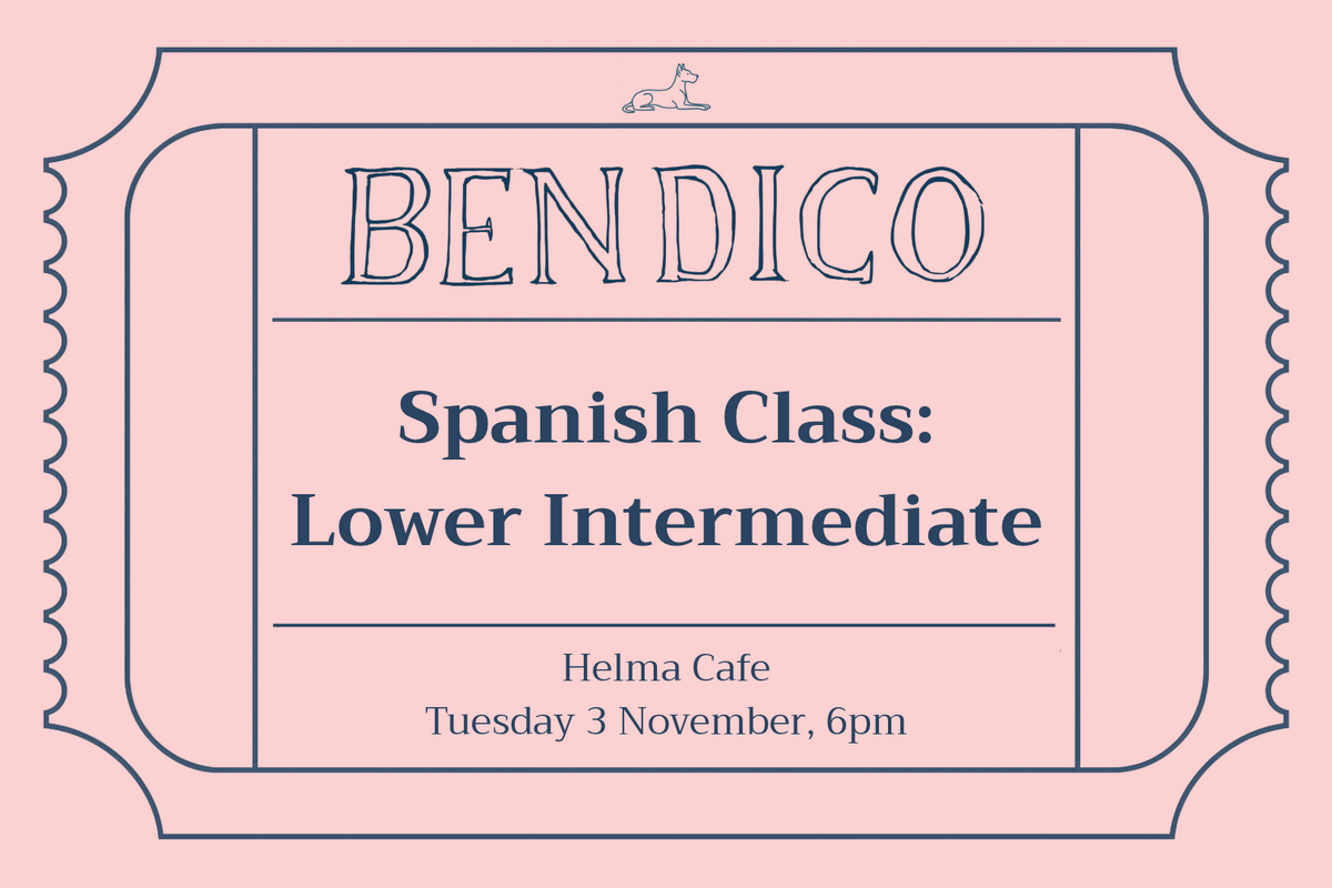 Spanish Class: Lower Intermediate (3 November)