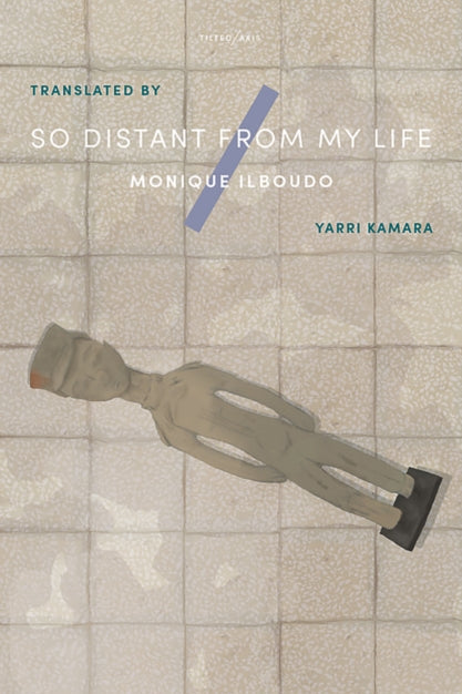 Book cover with a stylized figure on a textured background