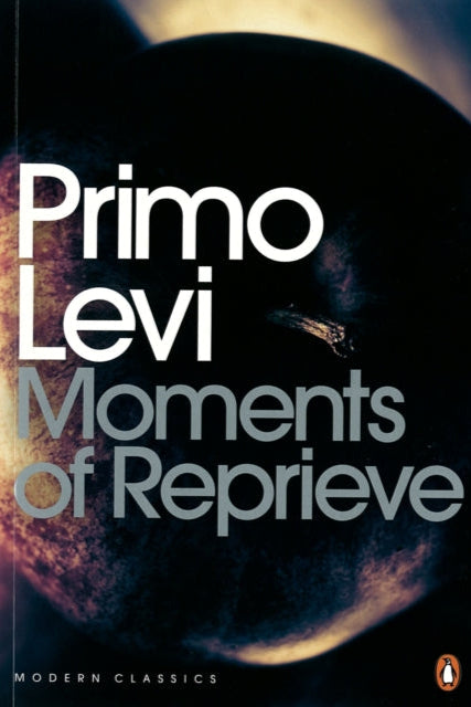 Book cover of 'Moments of Reprieve' by Primo Levi with a blurred background