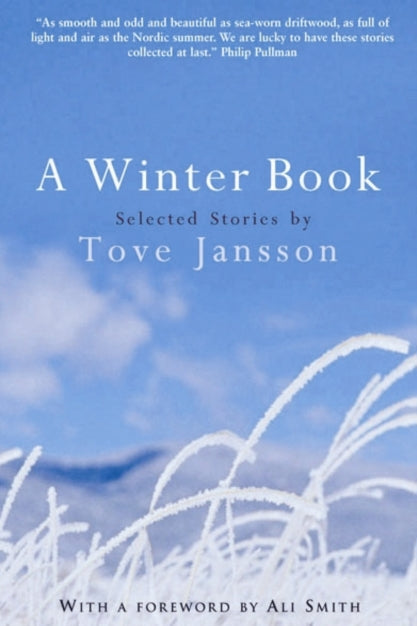 Book cover of 'A Winter Book' by Tove Jansson with a snowy landscape background.