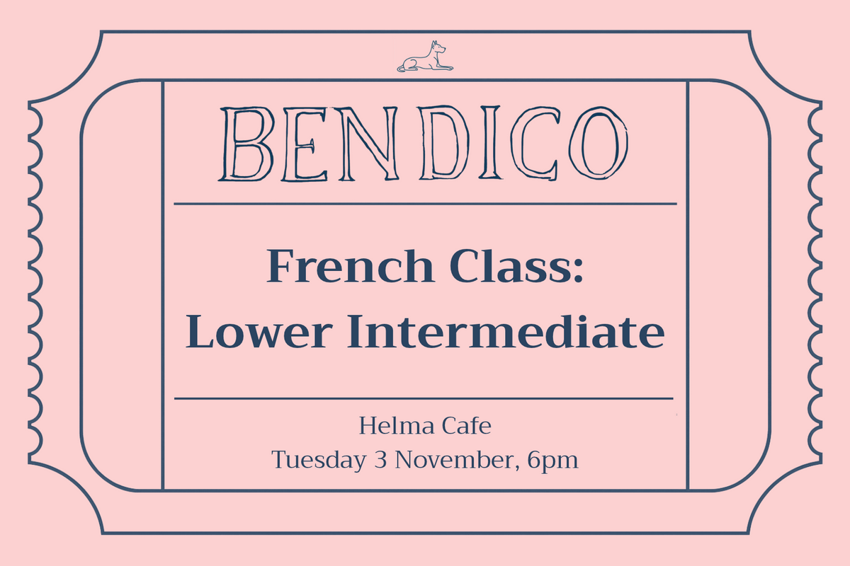 French Class: Lower Intermediate (3 November)