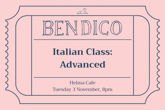 Italian Class: Advanced (3 November)