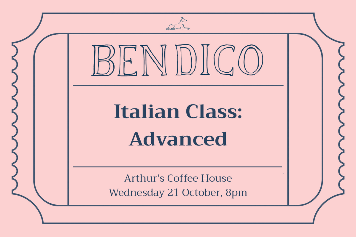 Italian Class: Advanced (21 October)