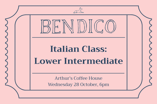 Italian Class: Lower Intermediate (28 October)