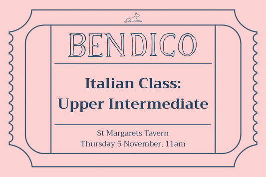 Italian Class: Upper Intermediate (5 November)
