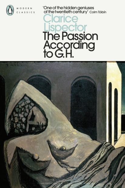 Book cover of 'The Passion According to G.H.' by Clarice Lispector with a stylized illustration of a woman.