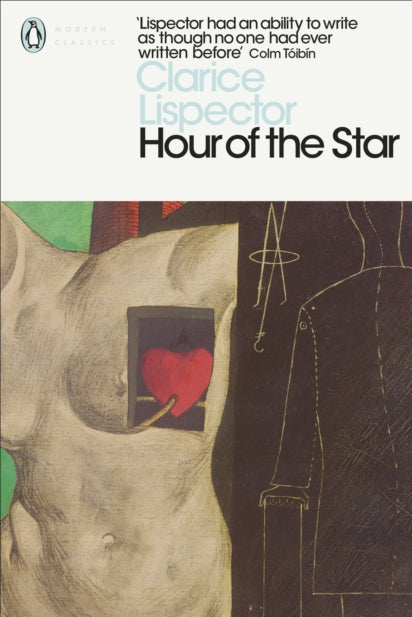 Book cover of 'Hour of the Star' by Clarice Lispector with a stylized illustration and text.