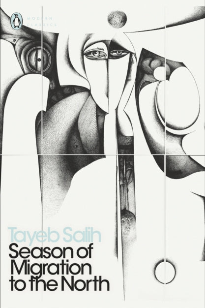 Book cover of 'Season of Migration to the North' by Tayeb Salih with abstract design