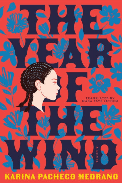 Book cover of 'The Year of the Why' with a stylized illustration of a woman's face and floral patterns.